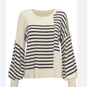 CAbi Striped Top S (Runs Large)